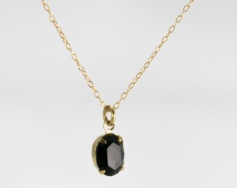 Crystal Necklace - Gold Necklace - Gold Filled Necklace - Minimal Necklace - Minimalist Jewelry - Delicate Necklace - Classic Necklace
