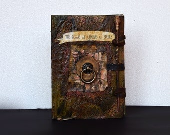 Book of Magic, Halloween witch spell book, Witch book of shadows, The Book of Charms and Spells, Spell Book, Book of Spells