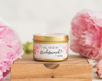 Will You Be my Bridesmaid.Bridesmaid Candle. Gifts for Girlfriend.Custom Bridesmaid Gift.Asking Bridesmaid gift.Gifts for Her.Gift under 20.