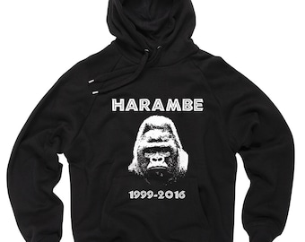 Harambe Sweatshirt Gorilla RIP Sweater Support Hoodie Harambe Hooded Sweatshirt