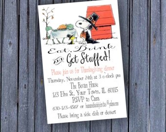 peanuts invitation – Etsy