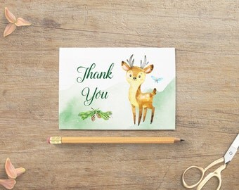 Deer Baby Shower Invitation // Little Buck Baby Shower // Deer