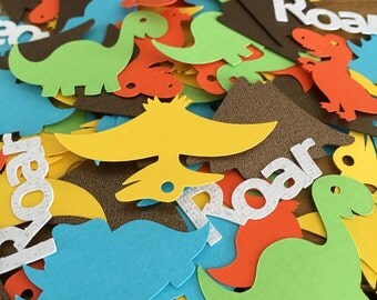 Dinosaur Confetti, Dinosaur diecuts, Dinosaur decoration, Dinosaur baby shower, T-Rex, Dinosaur party, Dinos, Dinosaur, Dinosaur Birthday