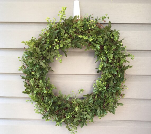 Boxwood Wreath for Front Door Spring Wreath Boxwood Wreath
