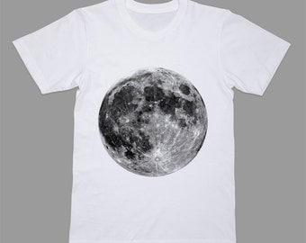 Kids Moon T Shirt Silver Full Moon Full Moon Shirt Silver