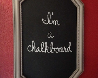 Large framed chalkboard; chalkboard sign, hanging chalkboard, back to school chalkboard, 1st day of school chalkboard