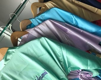 Bride robe, Bridemaid robes, Bride Gift, Getting ready robes, Wedding party, mother of the bride gift, plain robes
