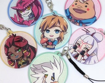 The Legend of Zelda : Breath of the Wild 2' inch Acrylic Charms (double-sided)