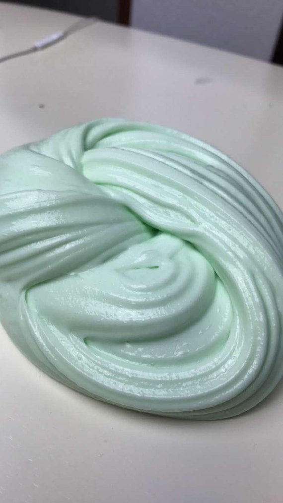 Pastel Mint Slime by Slimecology on Etsy