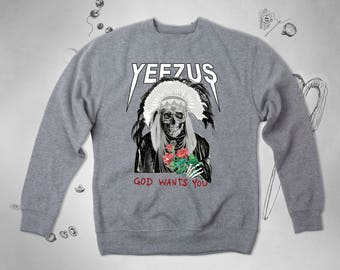 Yeezus Hoodie Kanye West Sweatshirt Yeezy Jacket Yeezus Tour Sweatshirt Yeezus Jacket Kanye West Clothing Pablo Sweatshirt Yeezy Hoodie 031