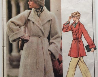 Vogue Paris Original sewing pattern 1023 - Christian Dior - Misses' coat - vintage 1970's - size 16