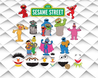 Sesame Street svg,png,jpg,eps for Print/ Silhouette Cameo/Cricut and Many More