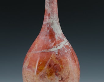 Raku Saggar Fired Bottle