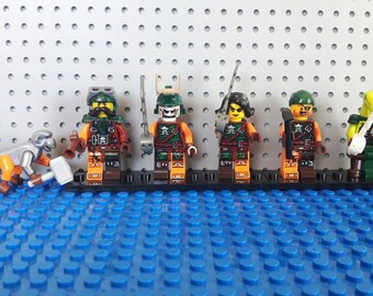 x6 Ninjago Minifigures - Custom Air Pirates Set - Lego Compatible - Cyren Doubloon Flintlocke Clancee Bucko Monkey Wretch