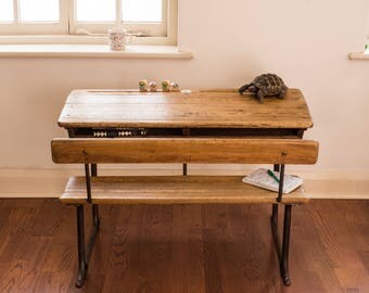 Kids Vintage Desk and Chair