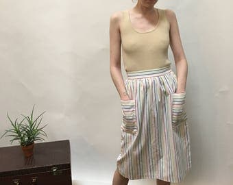 70's Striped Skirt