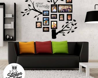 Family Tree Decals - photo wall