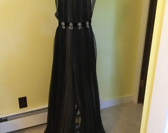 Formal Jumpsuit w/ Palazzo Pants by Vanity Fair; 1970s Vintage