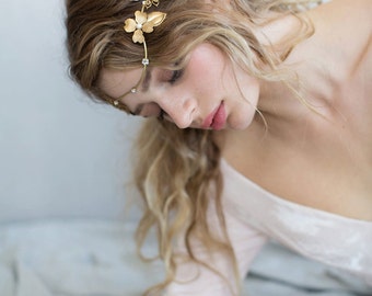 Bridal headband - Flower wave headband - Style 752 - Made to Order