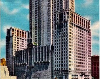 Vintage Chicago Postcard - The Civic Opera Building (Unused)