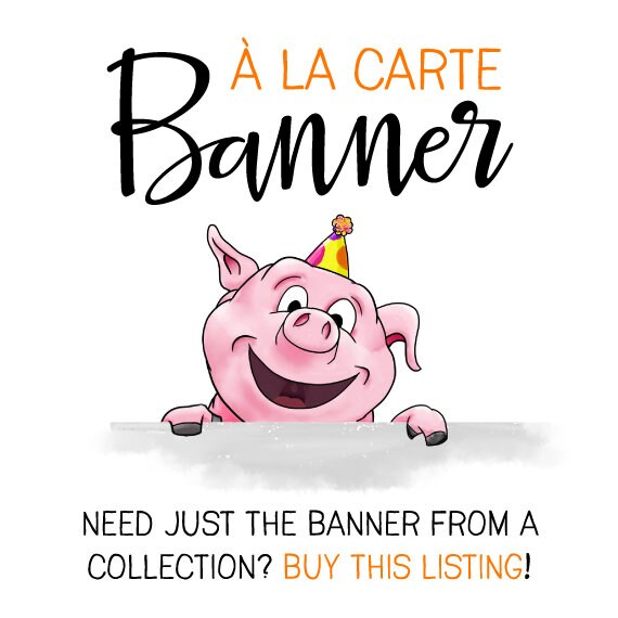 à la Carte BANNER : Print at Home Party Decoration | Existing Collections ONLY | DIY Printable | Digital FIle Il_570xn
