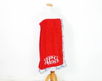 Monogrammed Towel, Bridesmaid Gifts, Graduation Gifts, Shower Wrap, Towel Wrap, Bath Wrap, Embroidered Towel,Spa Wrap, Bath Towel Wrap
