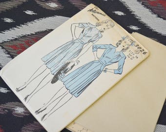 1940s Advance Dress Pattern, #3026, Size 16 (34 Bust, 37 Hip, 28 Waist)