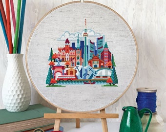 Pretty Little Toronto : Satsuma Street Jody Rice cross stitch patterns embroidery wall art
