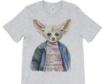Eleven Fennec Fox - Stranger Things Shirt - Eleven Shirt - Animal Shirt - Geekdom Shirt - Funny T-Shirt - Pop Culture T-Shirt - Fennec Fox