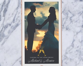 Snapchat Geofilter Wedding | Snapchat Filter Wedding | Custom Snapchat Geofilter Engagement Party | Personalized Wedding Gift| Bridal
