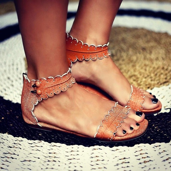 Midsummer Leather Sandals Women Shoes Leather Shoes