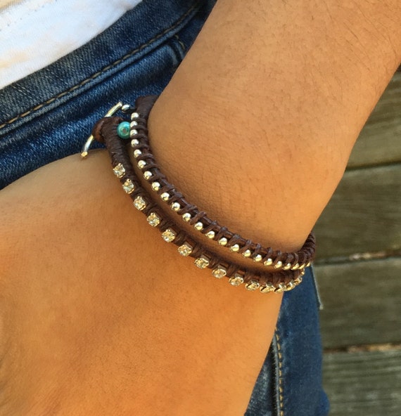 Leather friendship band Clearance