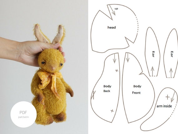 rabbit plush pattern free