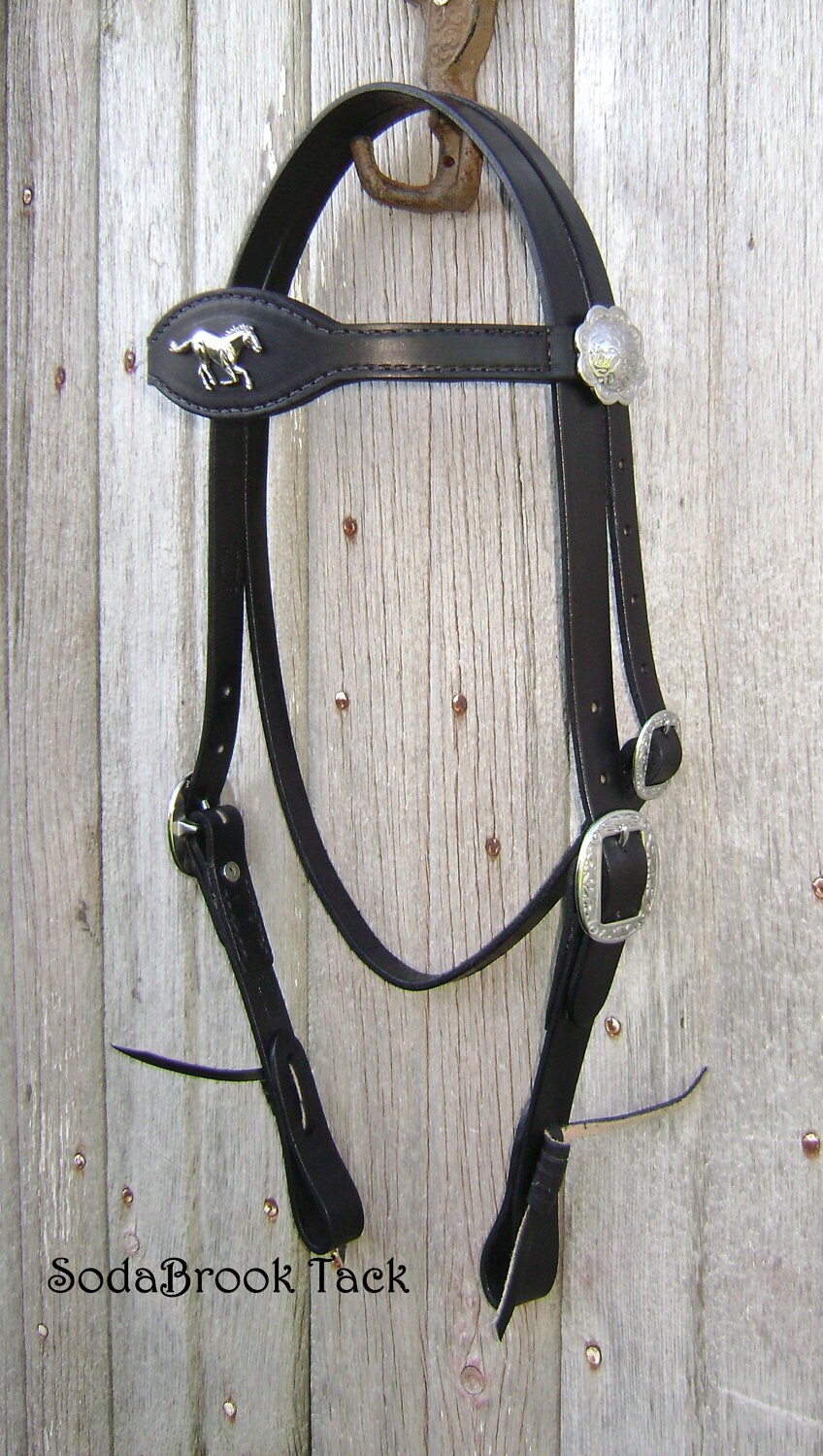 Handmade Custom Running Horse Headstall