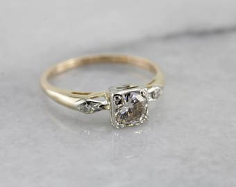 Vintage Illusion Set Diamond Engagement Ring 8N5K7Y-N