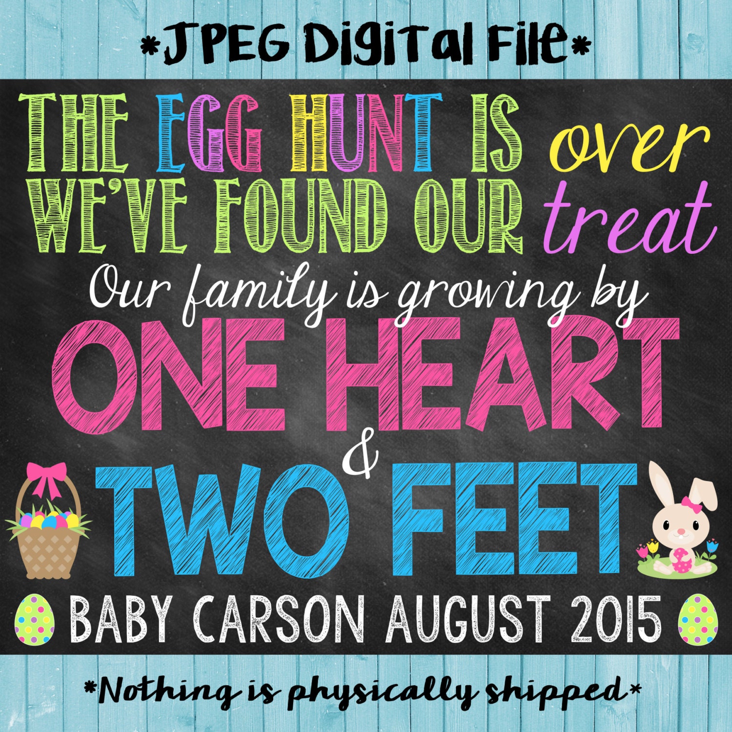 Easter Pregnancy Announcement Easter Announcement Easter