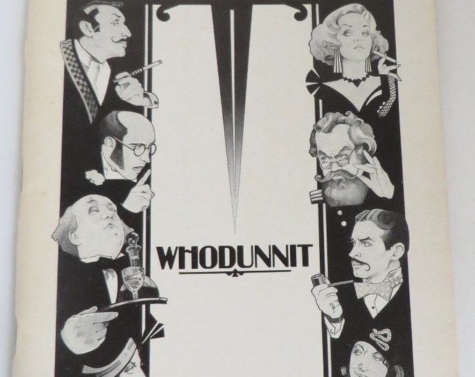 Broadway Playbill "Whodunnit", Biltmore Theatre, 1983 Starring Frank Gorshin, Hermione Baddeley