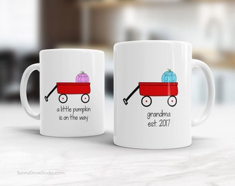 Grandparent Mugs Mug For Grandma Grandpa Pregnancy Reveal Announcement New Baby Boy Girl Future Grandparents To Be Personalized Gift Gifts