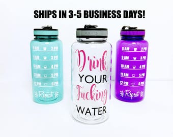 water bottle // drink your fucking water // drink your water // effing water // water tracker // effing // water intake tracker // water