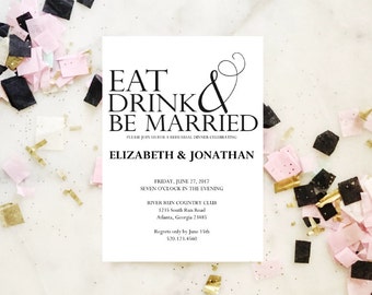 2017 SALE: Rehearsal Dinner invitation template, rehearsal printable, modern, invitation templates, wedding rehearsal, pdf instant download