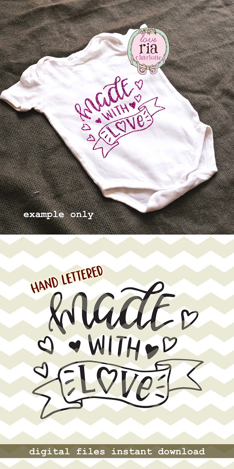 Download Made with love, cute fun newborn new baby shower gift idea ...