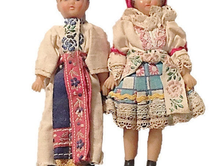 Poland International Highlander Dolls Tatra Mountains Souvenir, Vintage Czechoslovakia Tatra Tatry Dolls,