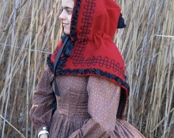 Red Civil War Hood