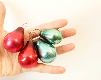 Christmas Decorations USSR 40s of blown light bulbs Christmas Ornaments Christmas Gifts Christmas tree decorations Vintage Christmas