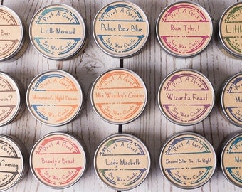 Fandom Candles ~ Pick any 2 ~ Candles Inspired by TV, Film, Book, Magic and More ~ 4oz Soy Candles