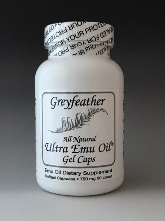 NEW! Greyfeather Ultra Emu Oil® Gel Caps