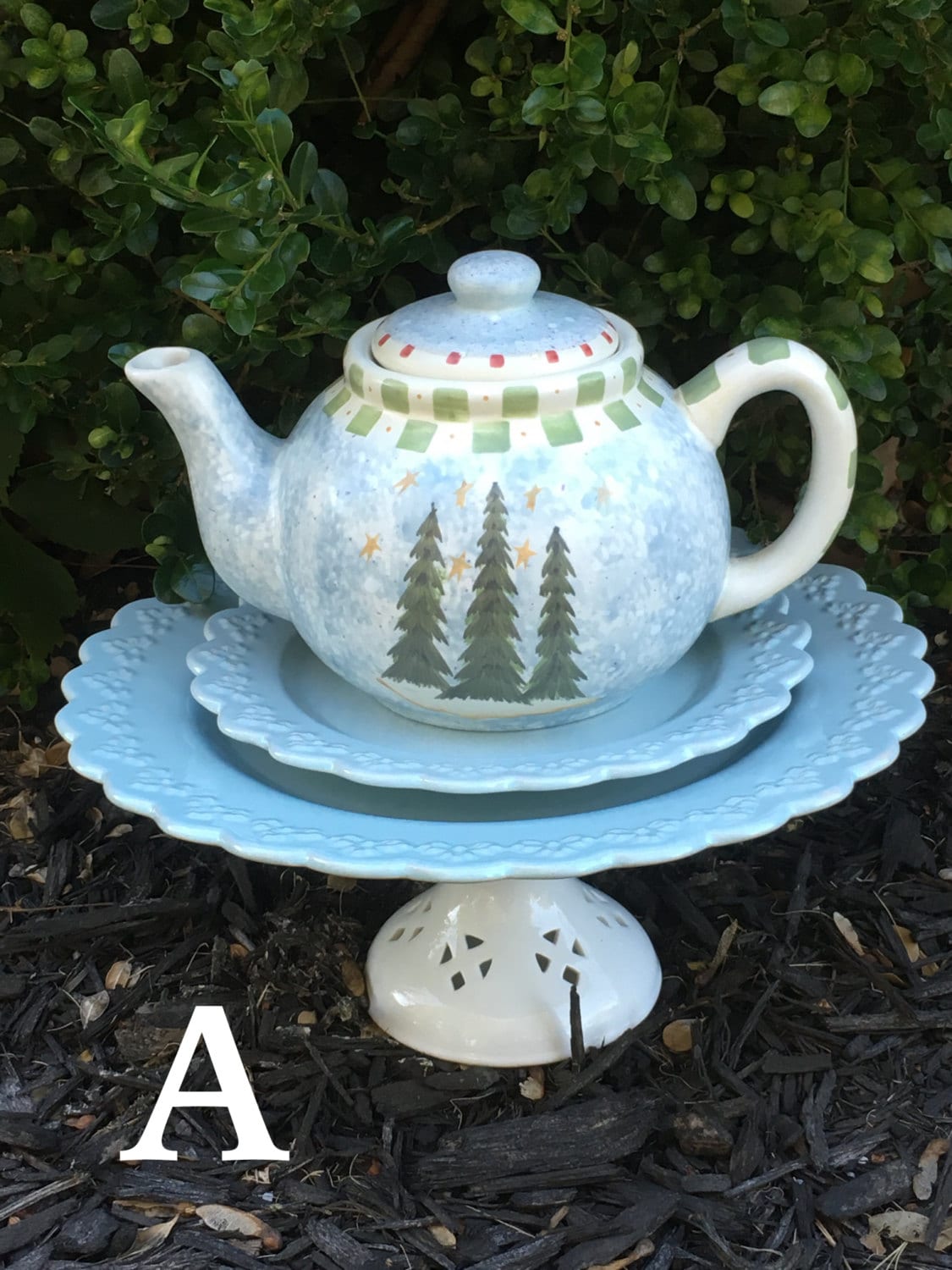 Teapot bird feeder teapot home décor upcycled garden art