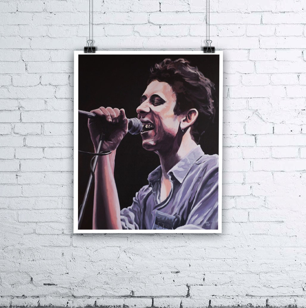 Shane MacGowan of The Pogues Print Giclee Fine Art Print