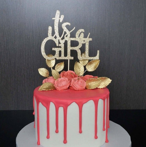 It's A Girl Cake Topper Baby Shower Cake Topper Baby