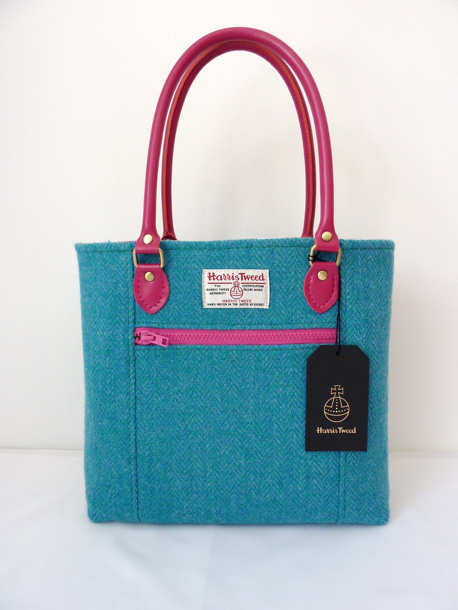 harris tweed large tote bag